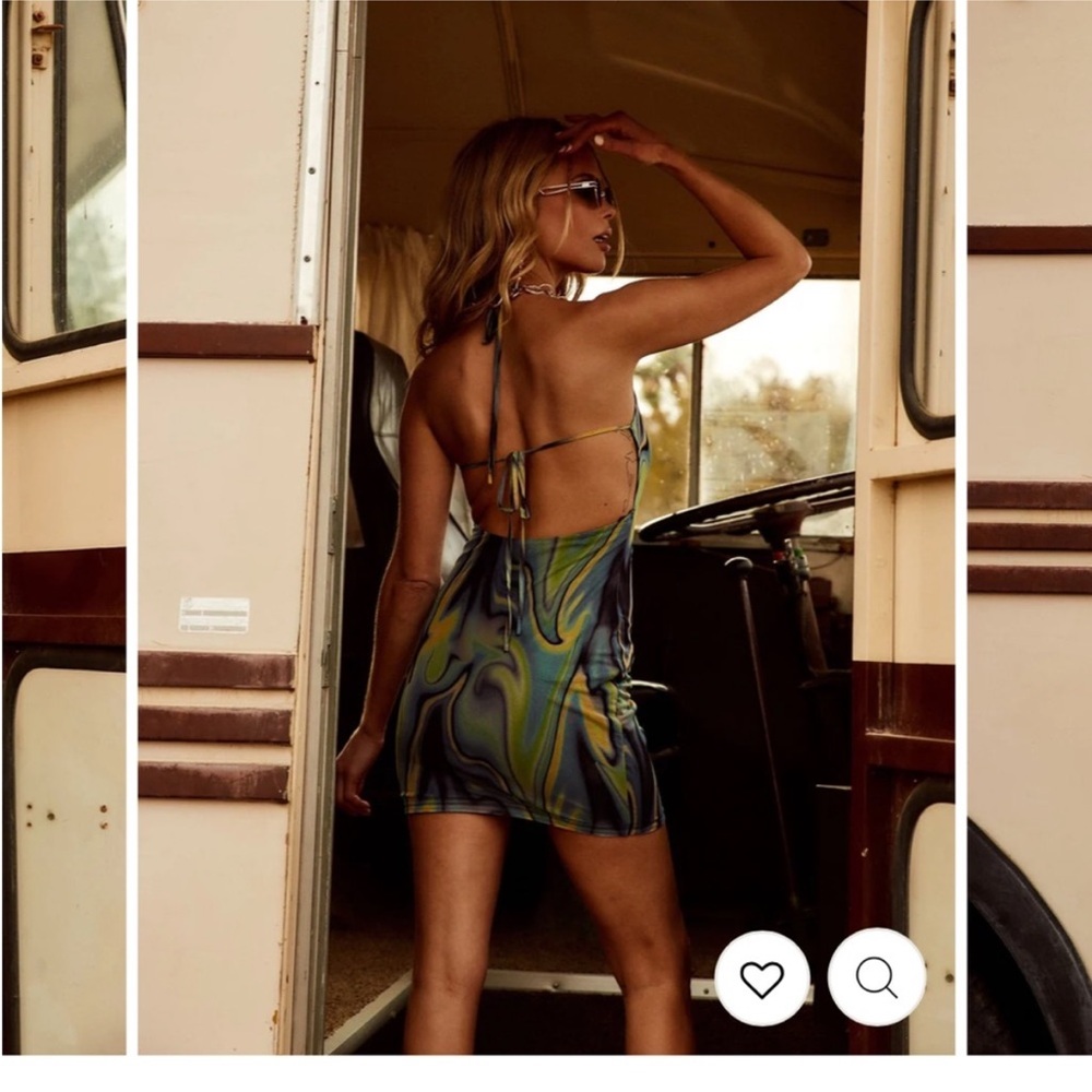 Retro Mini Psychedelic Dress